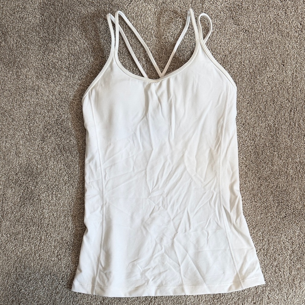 Women's Lululemon White Tank Top